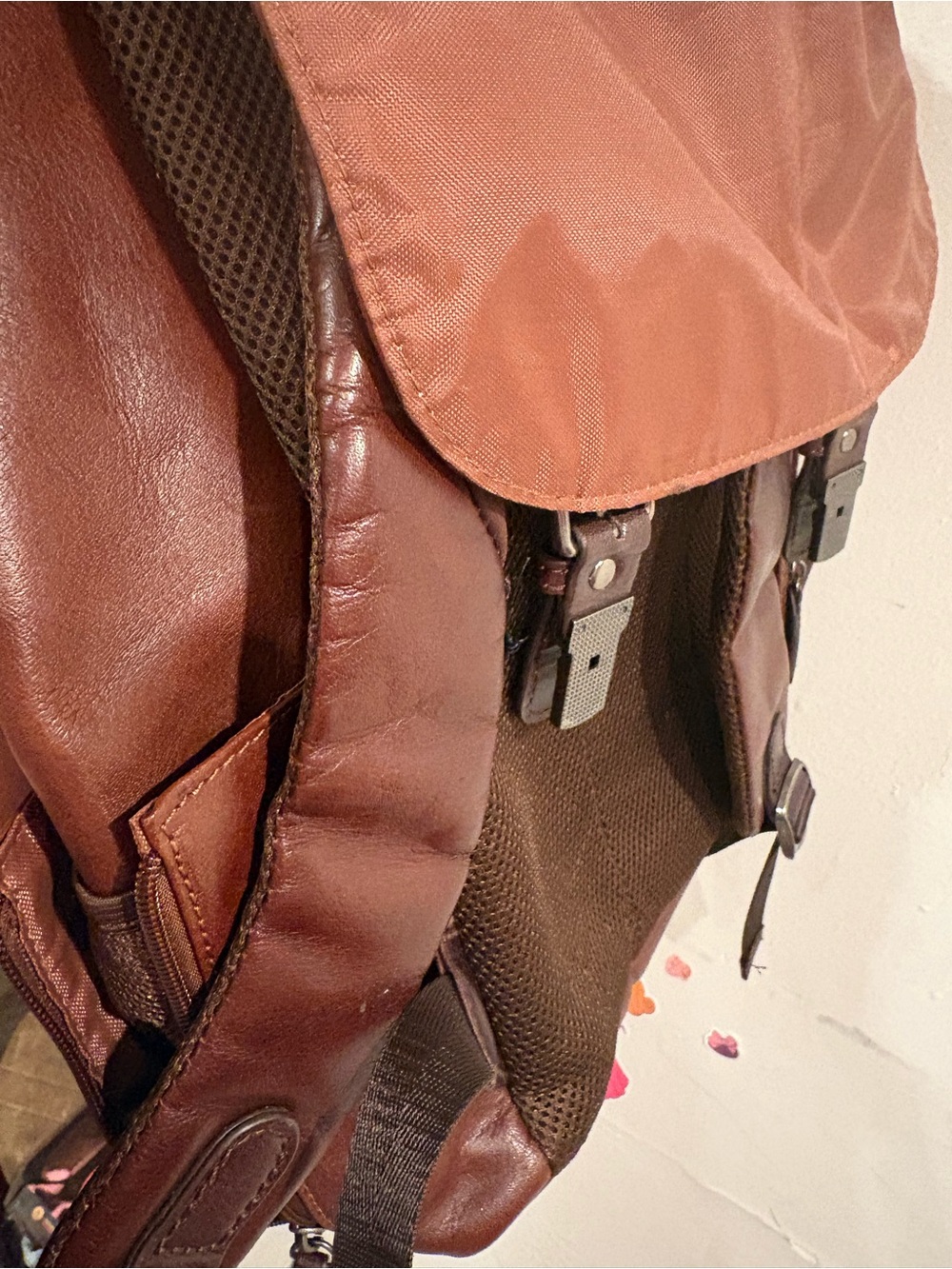 Wilsons Leather Brown Leather Drawstring Backpack - Picture 4 of 16